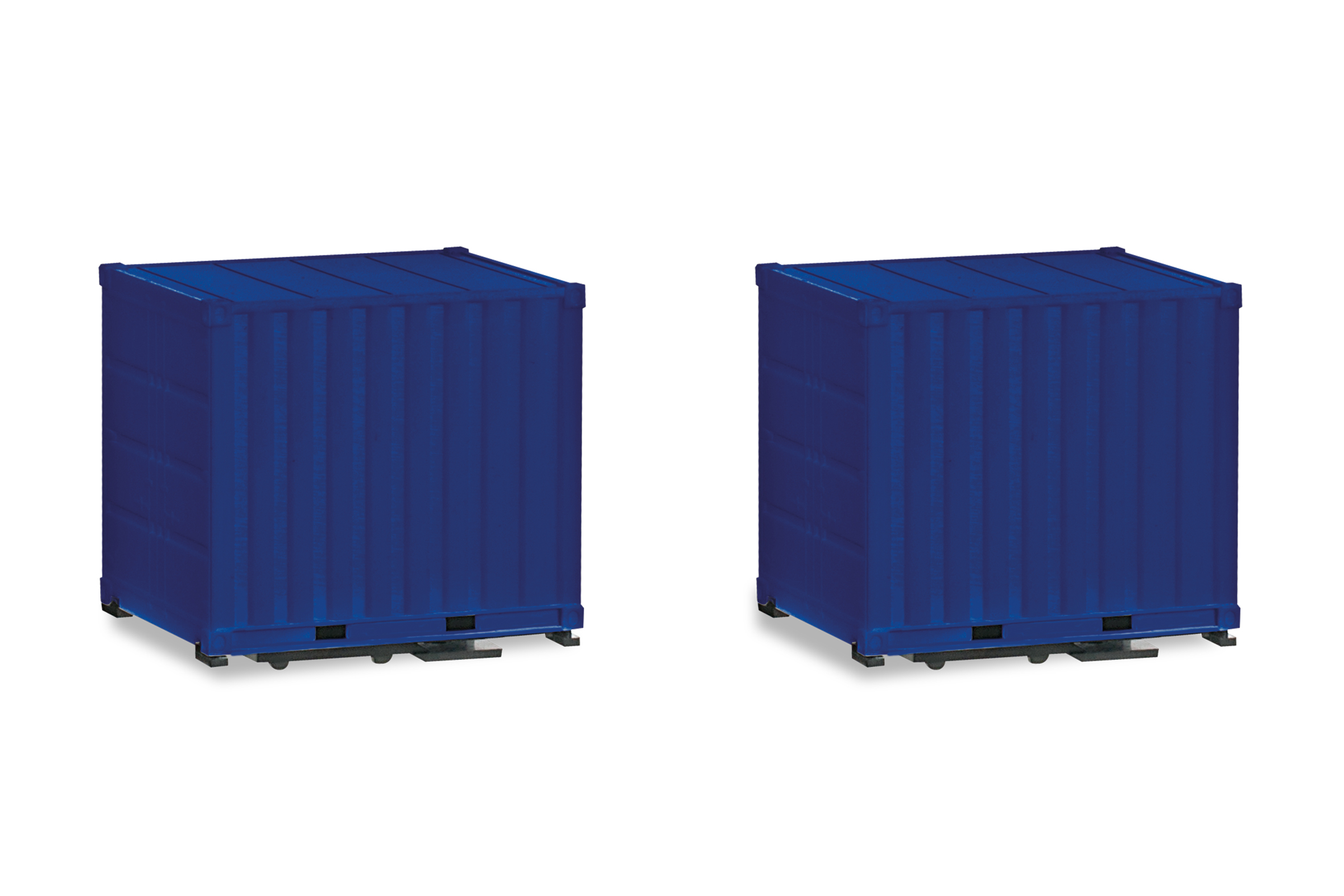 Zubehör 10ft Container mit Platte, ultramarinblau (THW) (2 Stück)